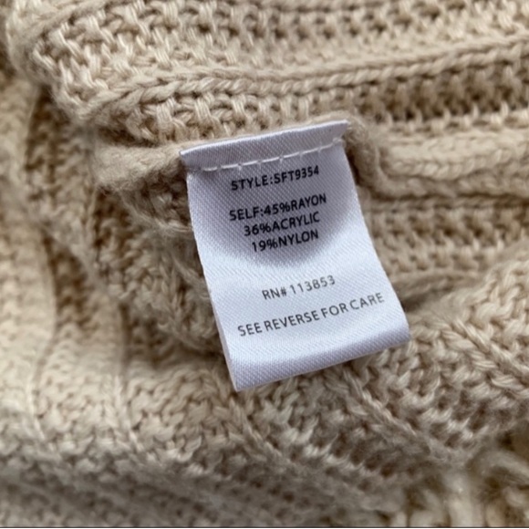 41 Hawthorn Cream Crew Neck Sweater Size Large - Picture 2 of 2